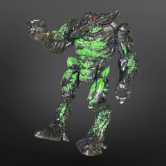 2022 Final Faction Kharn Brute Limited Edition Venom Figure Black Green 6” B21