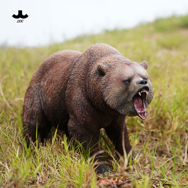 1/6 JXK Brown Bear Model Realistic Fierce Animal Soldier Scene GK Statue Toy new