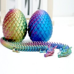 2PCS/Set 3D Printed Dragon Egg Model,Articulated Animals figure,Toys Home Decor
