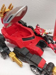 Power Rangers Bandai Samurai Red Transporter Vehicle Morphs Ranger K1