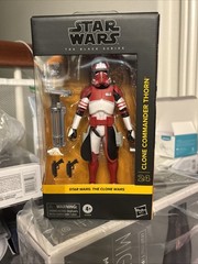 Star Wars The Black Series Clone Commander Doom & Commander Thorn Check Face New