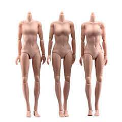 USA 1/6 Female Pale Suntan Large Chest Flexible Body 12inch Action Figure Model