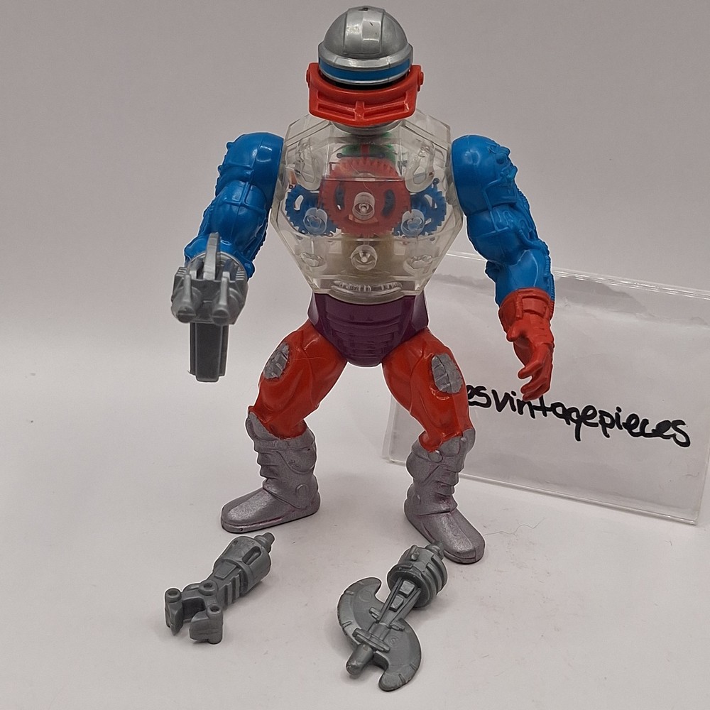 Vtg ROBOTO Motu Masters Of The Universe He-Man Action Figure Wave 4 100% N-15