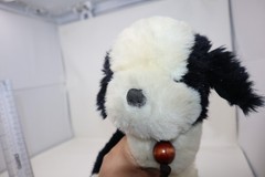 APPLAUSE BLACK/WHITE English Sheep Dog Plush Brown Toggle Collar 16″ 1985