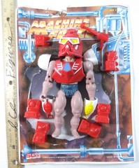 3r Sungold Machine Force Complete figure, cardback, Galaxy Warriors, motu, ko