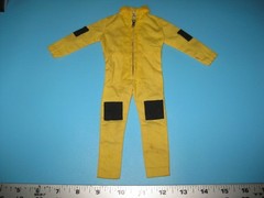 Vtg 1965 AC Gilbert UNCLE Yellow Jumpsuit+Black Helmet for 12″ Action Figure EUC