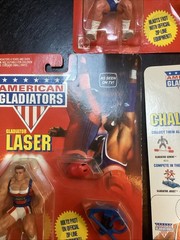Lot 3 Laser Nitro Red Challenger American Gladiators Action Figure 1991 Mattel