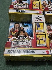 WWE Knuckle Crunchers Lot Of 4 Jey Uso Jimmy Uso Roman Reigns Damien Priest NIB