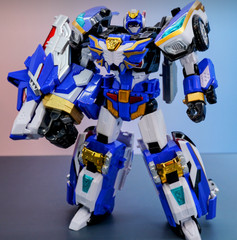 Metal Cardbot W BLUECOP W Transforming Robot Korean Toy