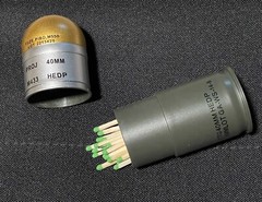 M433HE1 HEDP Dummy Toy Grenade Shell Model Tactical Prop Storage Case 3 Pack