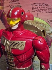 TIGER Deluxe TALKING TURBO MAN 1996 13” Action Figure FINE in ROUGH Box-Complete