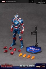 ZD-IP1: ZD Toys Marvel Iron Man 3 movie IRON PATRIOT 1.0 Action Figure