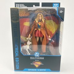 McFarlane DC Supergirl and Krypto Figures Gold Label Deluxe Theatrical Edition