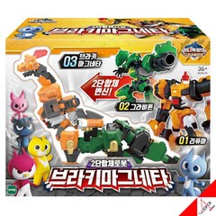 Miniforce Super Dino Power 2 BRACHY MAGNETAR Dinosaurs Transformer 2-Robots Toy