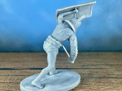 Handcrafted Gladiator Resin Figurine 80mm Collectible Sculpture