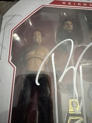 WWE Ultimate Edition Roman Reigns Autographed Fanatics Cert Mattel OTC LJN ROCK