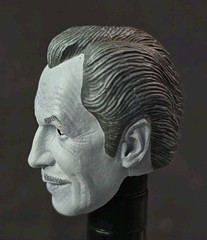 NECA custom fodder Black & White Elder Vincent Price Figure HEAD 1 Accessory