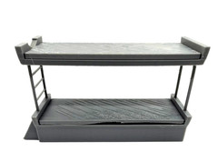 Custom Barrack Soldier Bunk Bed 1:12 1:18 Scale for 6″ or 4″ Figures 3D Printed