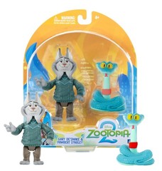 Zootopia 2 Gary De’Snake & Pawbert Lynxley 3″ Figures Mint on Card