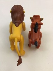 Disney Lion King Figures Just Play Simba Pumbaa 2pc Lot Toys Vintage