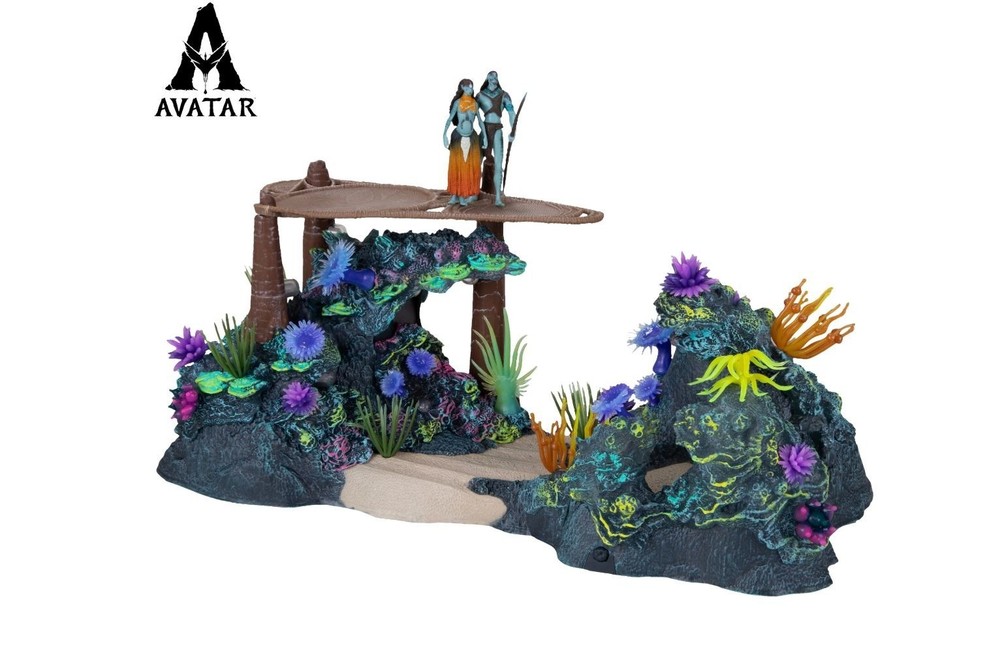 Avatar Metkayina Reef Playset With Tonowari & Ronal By McFarlane Toys