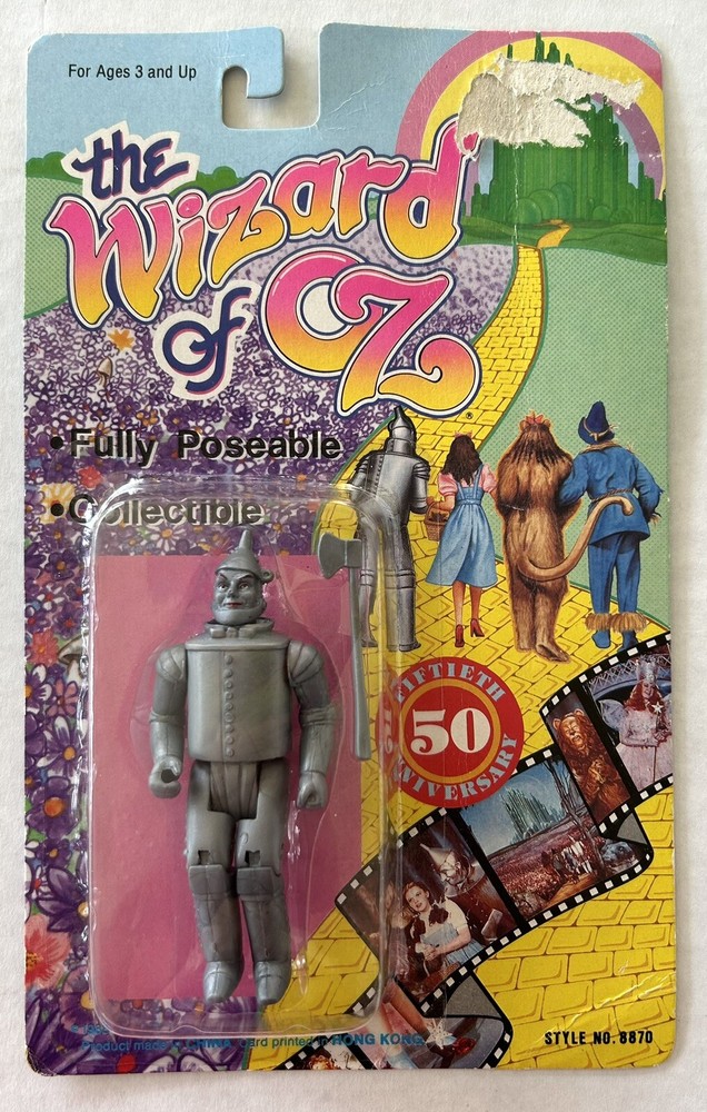 The Wizard Of Oz Tin Man Poseable Figure 4″ 50th Anniversary Vintage 1988
