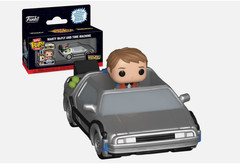 Funko Bitty POP! Rides Back To The Future #85521 Marty McFly & Time Machine -New