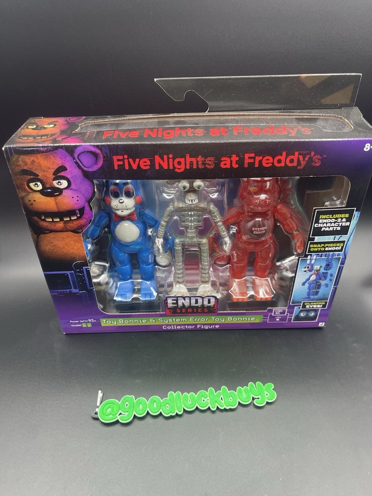 FNAF Five Nights At Freddy’s Endo Series TOY & SYSTEM ERROR BONNIE Figure Set