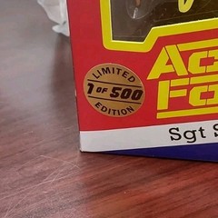 Valaverse Action Force Sgt Slammer 1 of 500 Figure Signed By Sgt Slaughter