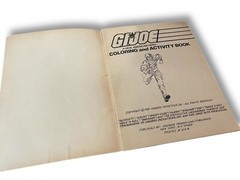 1982 Gi Joe Coloring Book & Captain Power Coloring Book 1987 Lot of 80s