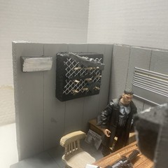 action figure diorama 1:12 Made From Styrofoam, Wooden And Plastic Parts