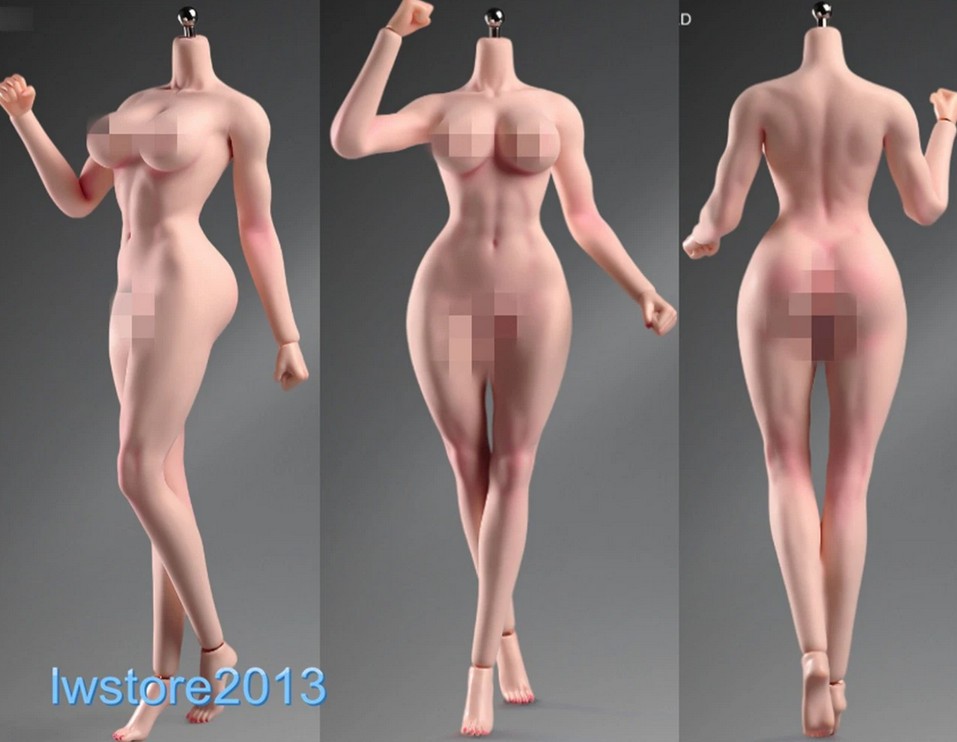 US ANT 1/6 T307B Pale Skin Muscular Girl 12″ Female Action Figure Body Toys
