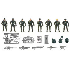 8 Pcs/set SWAT Military Army Action Figure Joints Soldiers Model Toy For Kids