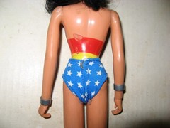 Mego Vintage 12” 1976 Wonder Woman Lynda Carter, Costume, Navy Dress