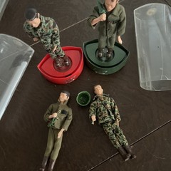 Vintage 1966 TOPPER TOYS THE TIGERS Action Figure Lot Big Ears Bugle Ben Rock