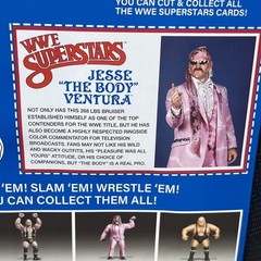 LJN WWE Superstars Series 2 Jesse The Body Ventura Blue Card Variant By Mattel