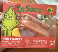 DR SEUSS THE GRINCH MINI FIGURES, CRITTER CRATE BY CULTUREFLY Age: 3+ NEW!!