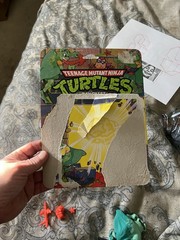 1990 Ray Fillet Complete Vintage TMNT Ninja Turtles Figure Complete W/ Cardback