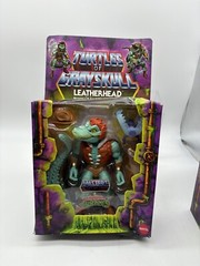 MOTU Origins Turtles of Grayskull LEATHERHEAD Deluxe Figure DAMAGED BOX NEW
