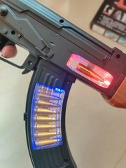 AK 47 Toy Gun Assault Rifle Battery Flashing Lights Sound Vibration Gift Play