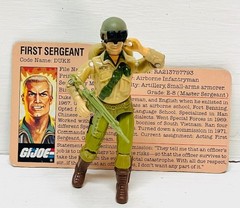 GI Joe 1983 Duke V1 Complete Tight File Card Vintage Hasbro Action Figure ARAH