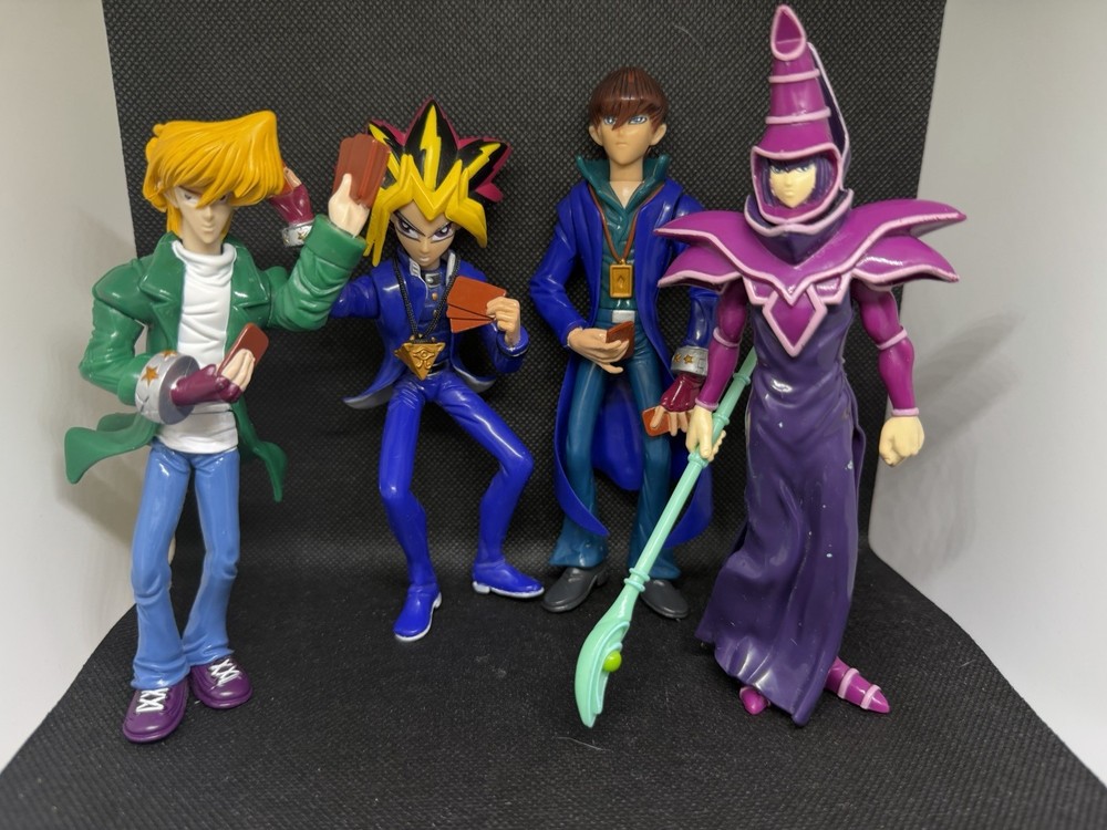 Yu-Gi-Oh! Yugi Seto Joey Dark Magician Kazuki Takahashi Figure Lot Mattel 1996