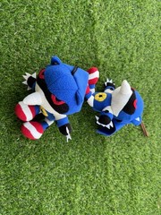 HOMEMADE Sonic the Fighters Hedgehog Metal Sonic Plush Hue Hue Hue 1995 w/ Art