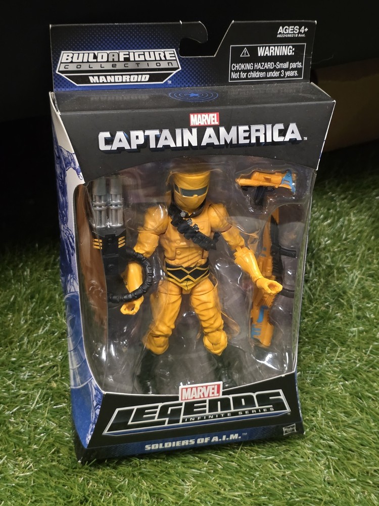 Marvel Legends Infinite Series Captain America Soldiers of A.I.M. Mandroid BAF