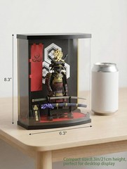 Samurai Figure Plastic Armor 8.3 Inches Collectible Indoor Decor Gift