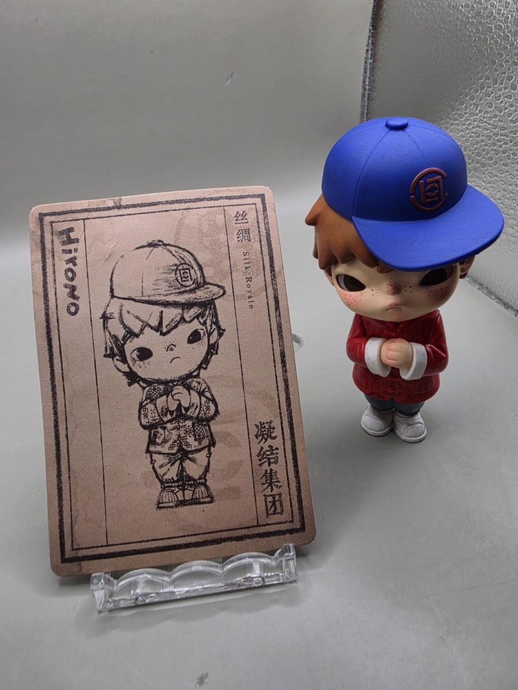 Pop mart hirono x clot series silk royale