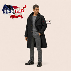 1/12 Trench Coat Jacket For 6″ PHICEN TBLeague Metzo Marvel Legends Male Figure