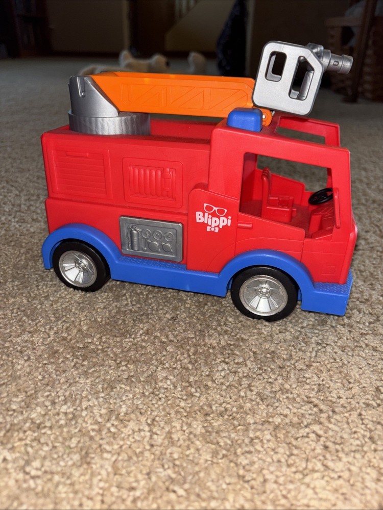 Blippi Fire Truck Vehicle Firefighter Kids Car- Sounds! Truck Only Tested Works