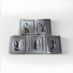 SET OF 5 SAINT SEIYA KNIGHTS OF THE ZODIAC PANDORA BOXES ARMOR