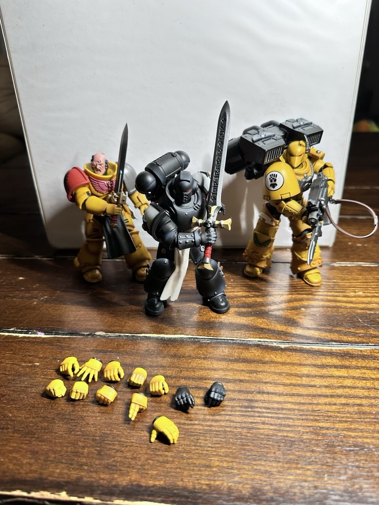 Joytoy Warhammer 40K Imperial Fists Black Templars Lot Sons Of Dorn 1/18 Figure